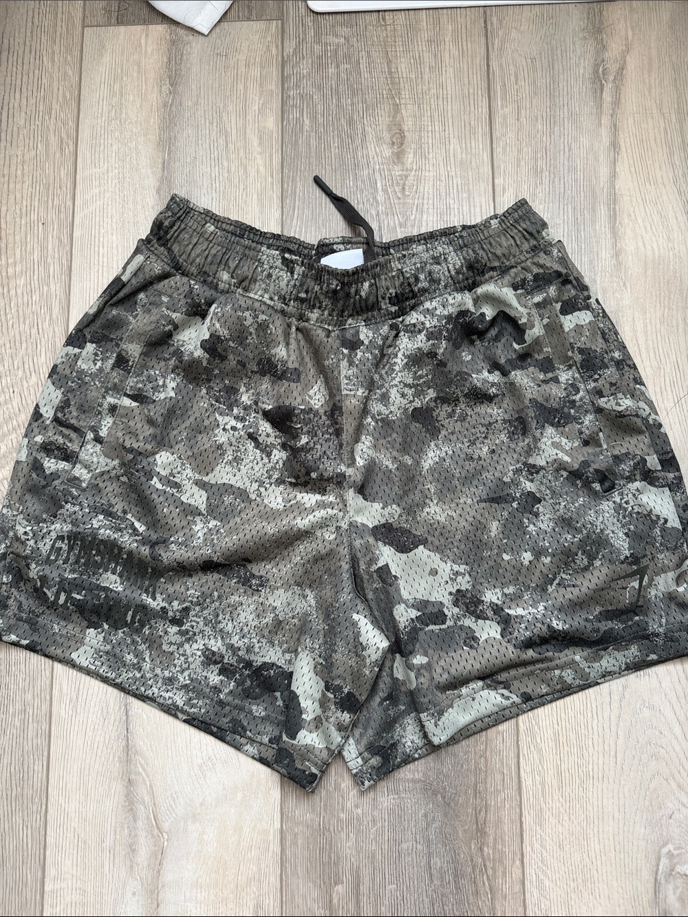 Gymshark Olive Green Camo mesh Shorts